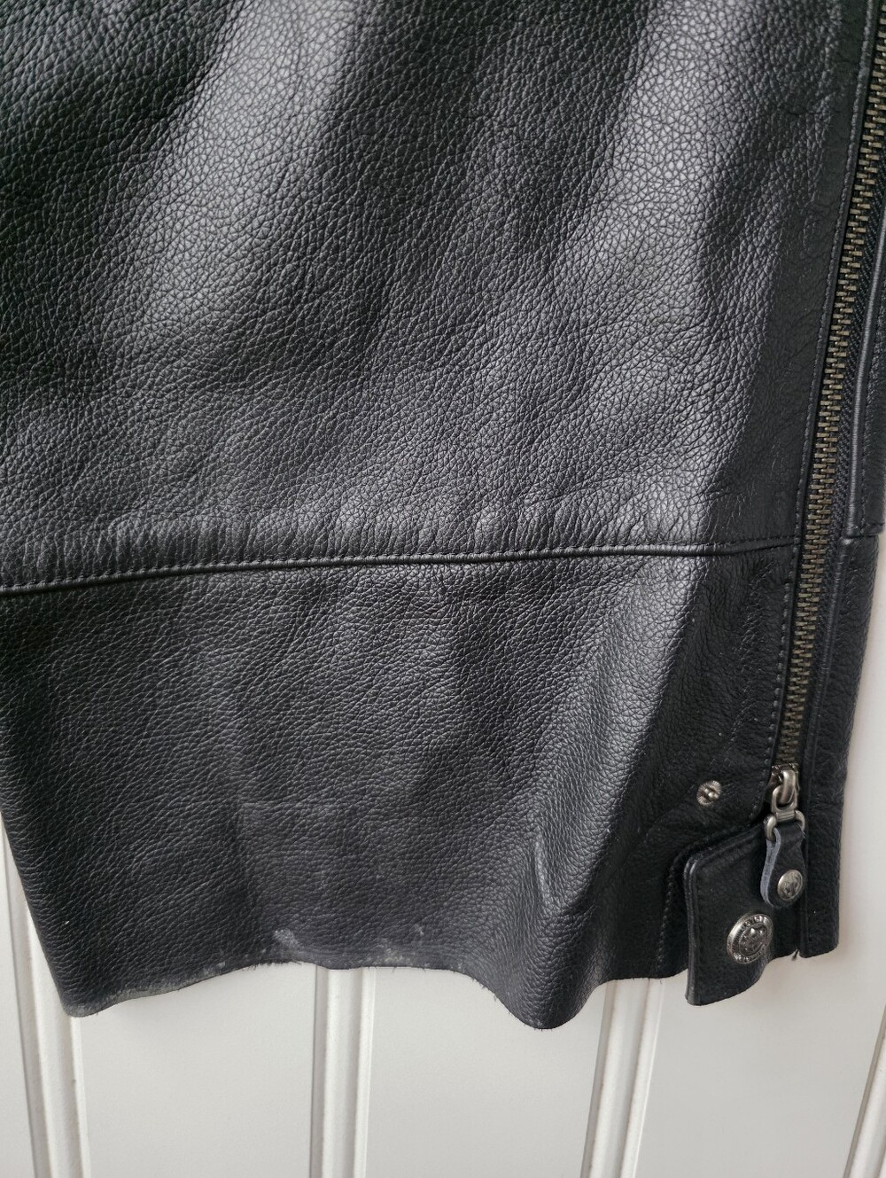 Harley Davidson Motorcycle Genuine Leather Biker Chaps Size 2XL - Picture 11 of 16